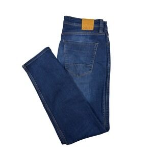 DUER L2X Slim Fit Jeans Mens 33x32 Dark Blue Performance Denim